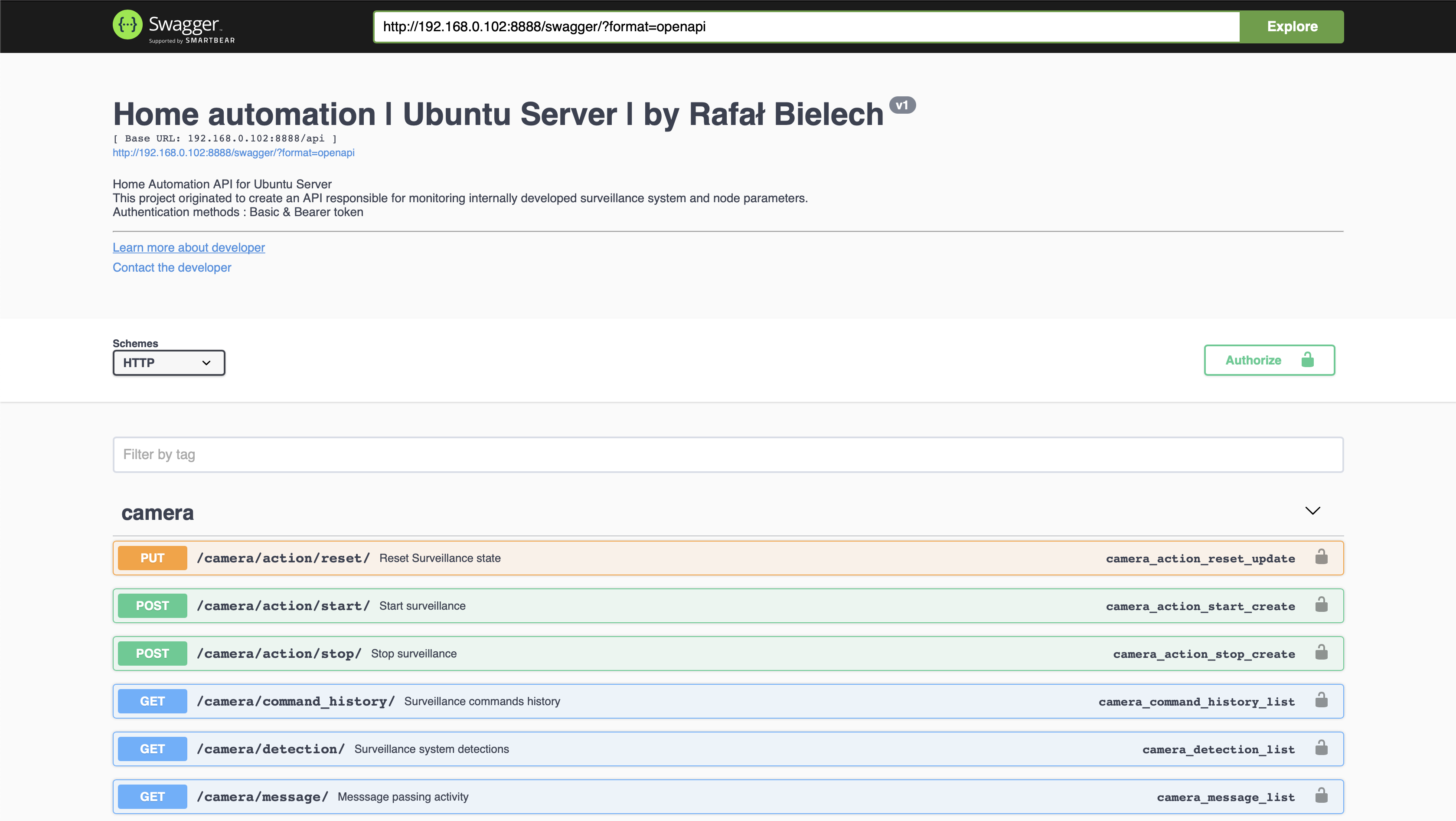 Real time person detection surveillance system on Raspberry PI/Ubuntu built with Django RF